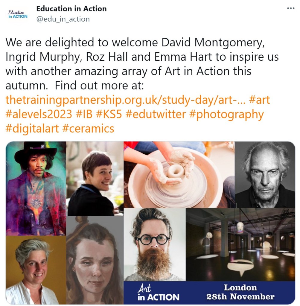 iPad artist, Roz Hall, speaking at November’s Art in Action lecture series